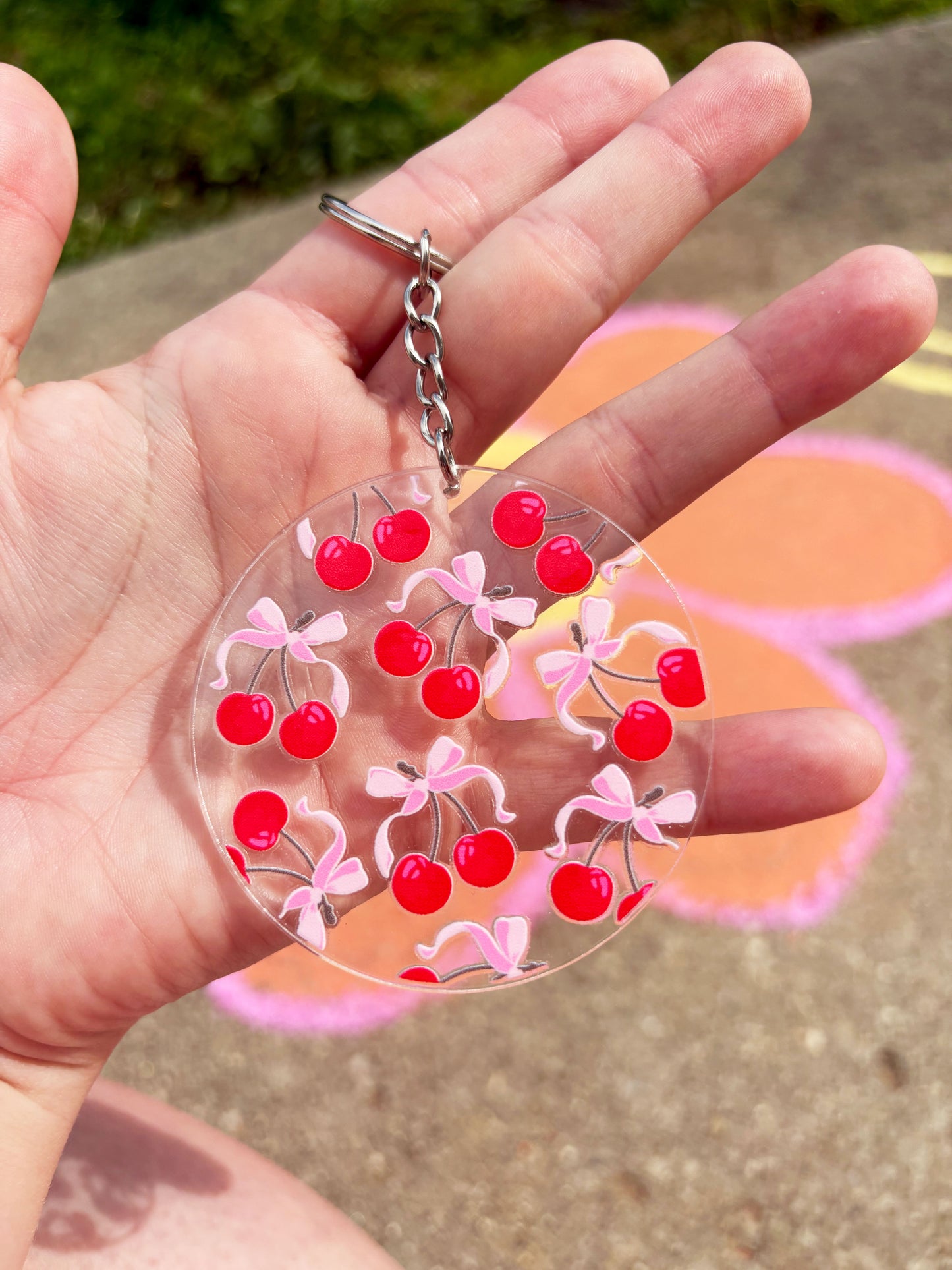 Acrylic Circle Keychains