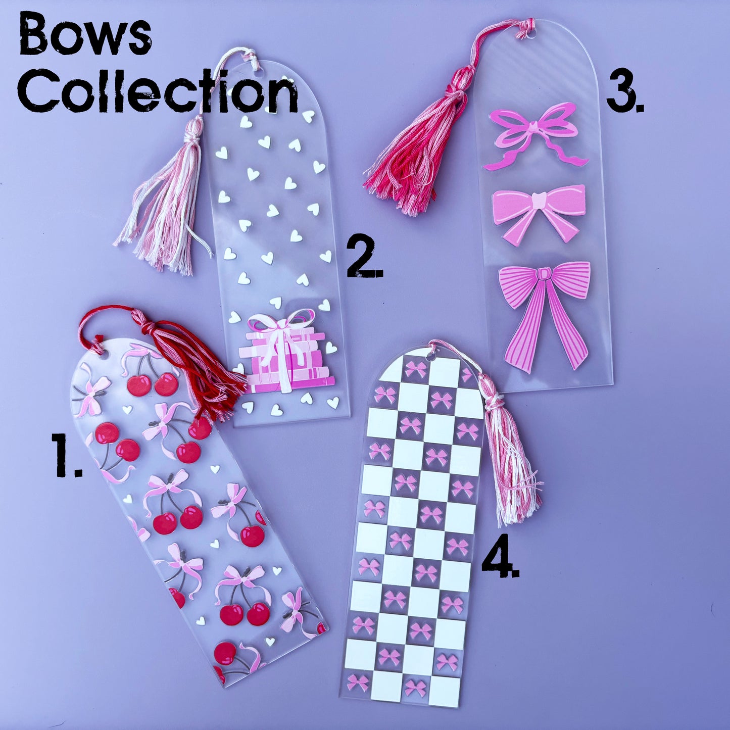 Acrylic Bookmark with Tassel | Hold your place with style!
