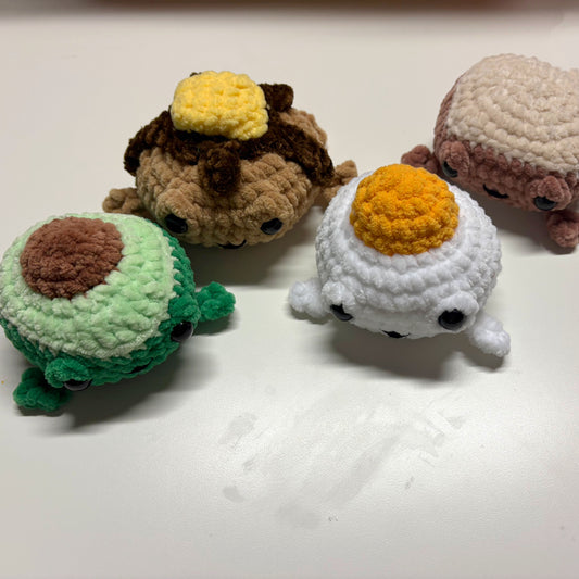 Breakfast Frogs Crochet Plush
