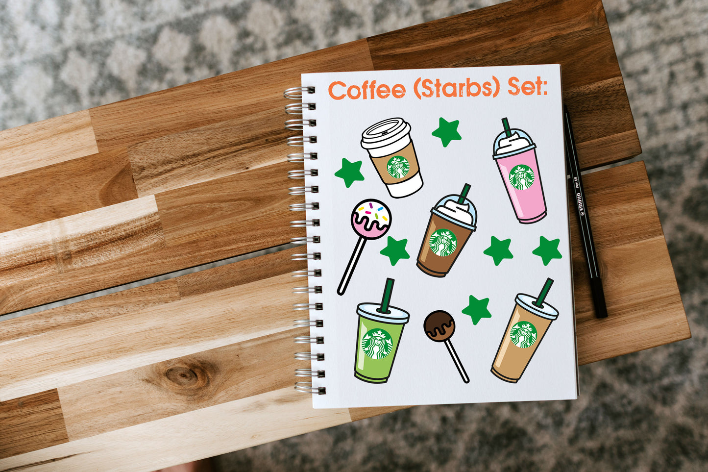 Fast Food Sticker Packs | Coffee, Donuts, Chicken