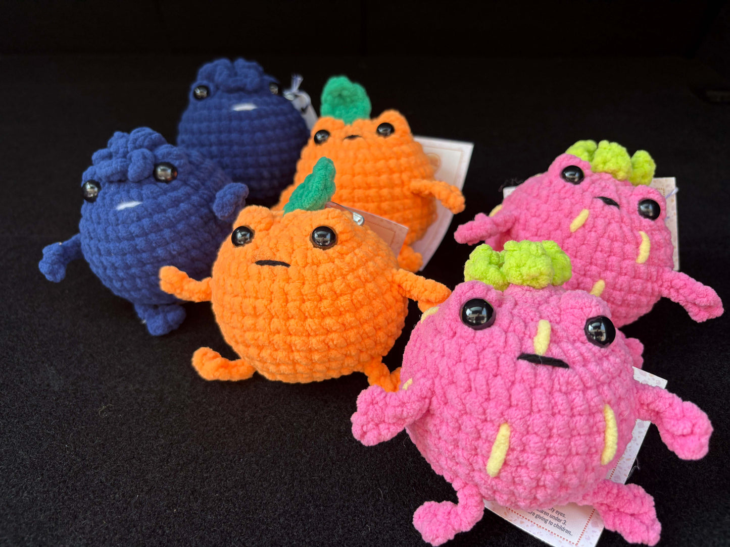 Fruit Frogs Crochet Plush