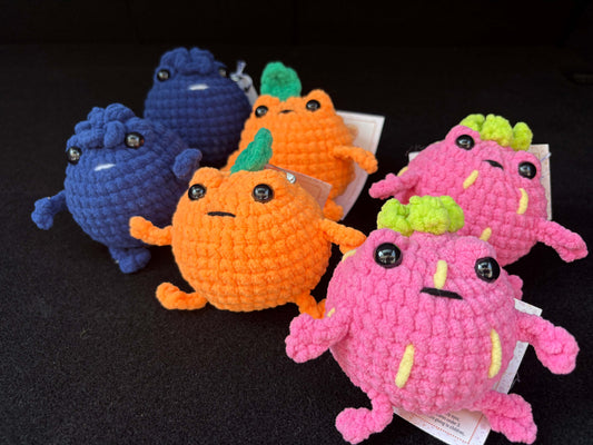 Fruit Frogs Crochet Plush