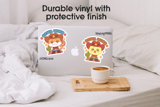 "Gotta Work" Aniteez/Ateez Vinyl Sticker