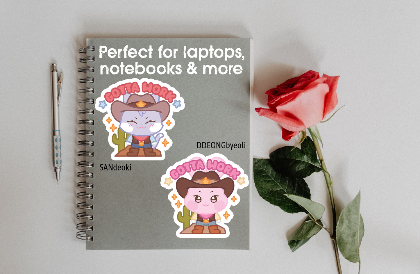"Gotta Work" Aniteez/Ateez Vinyl Sticker