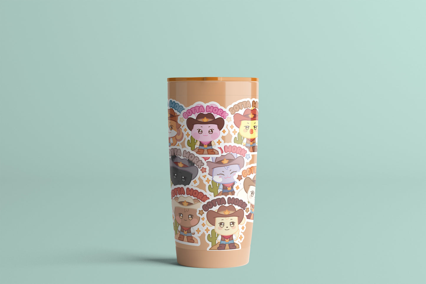 "Gotta Work" Aniteez/Ateez Vinyl Sticker
