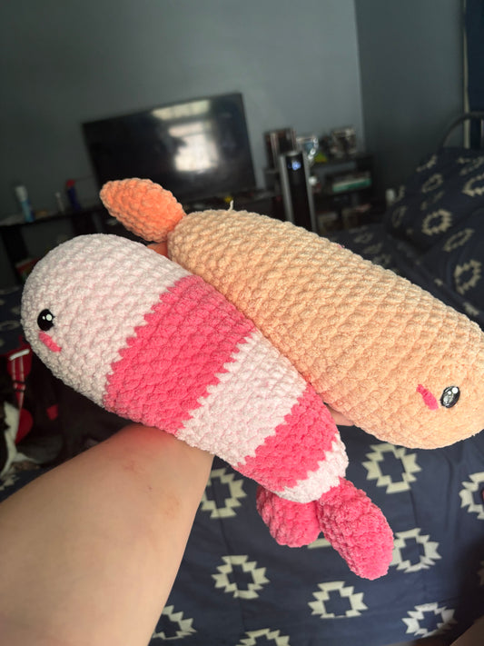 Jumbo Shrimp Crochet Plush