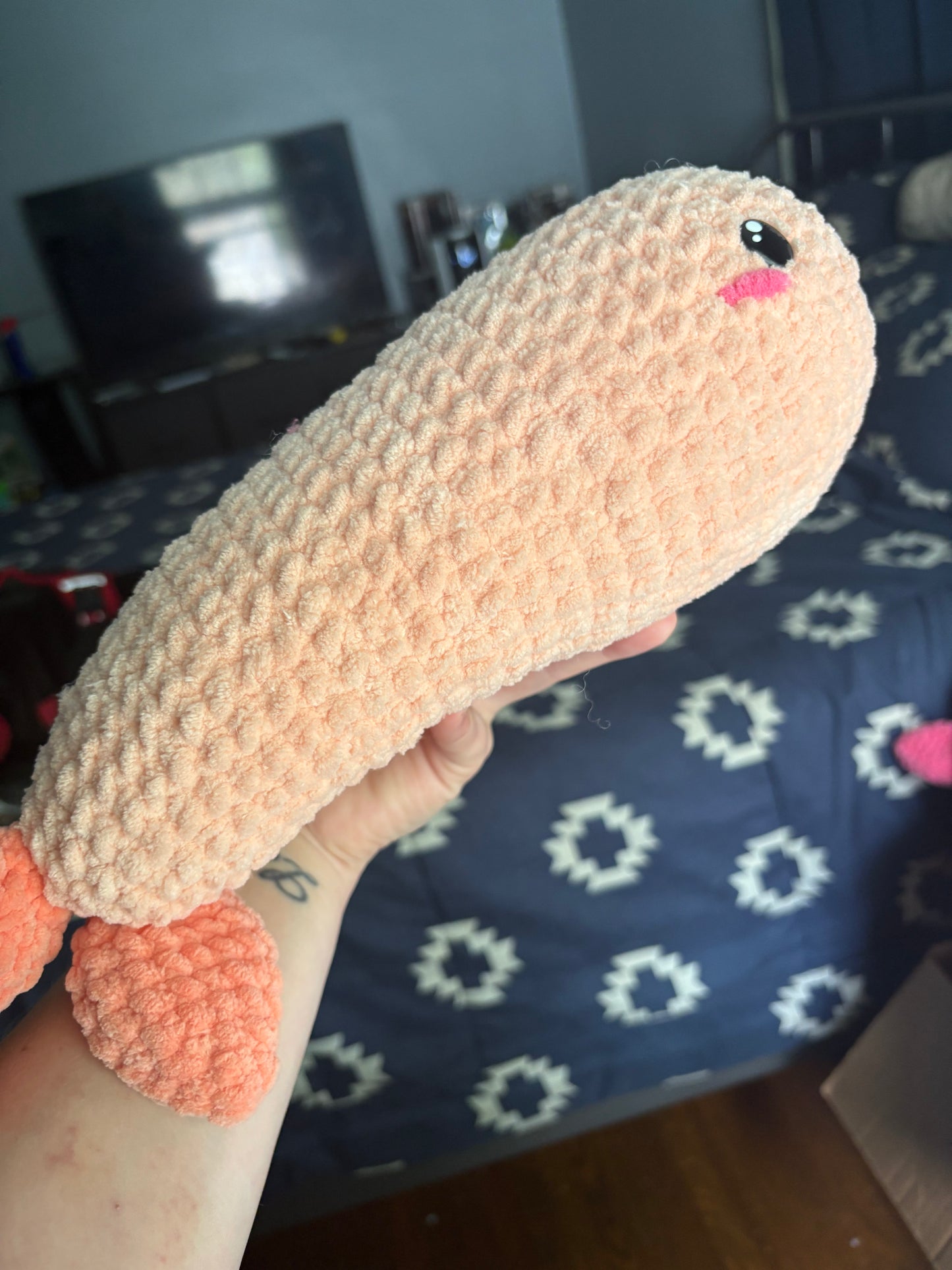 Jumbo Shrimp Crochet Plush