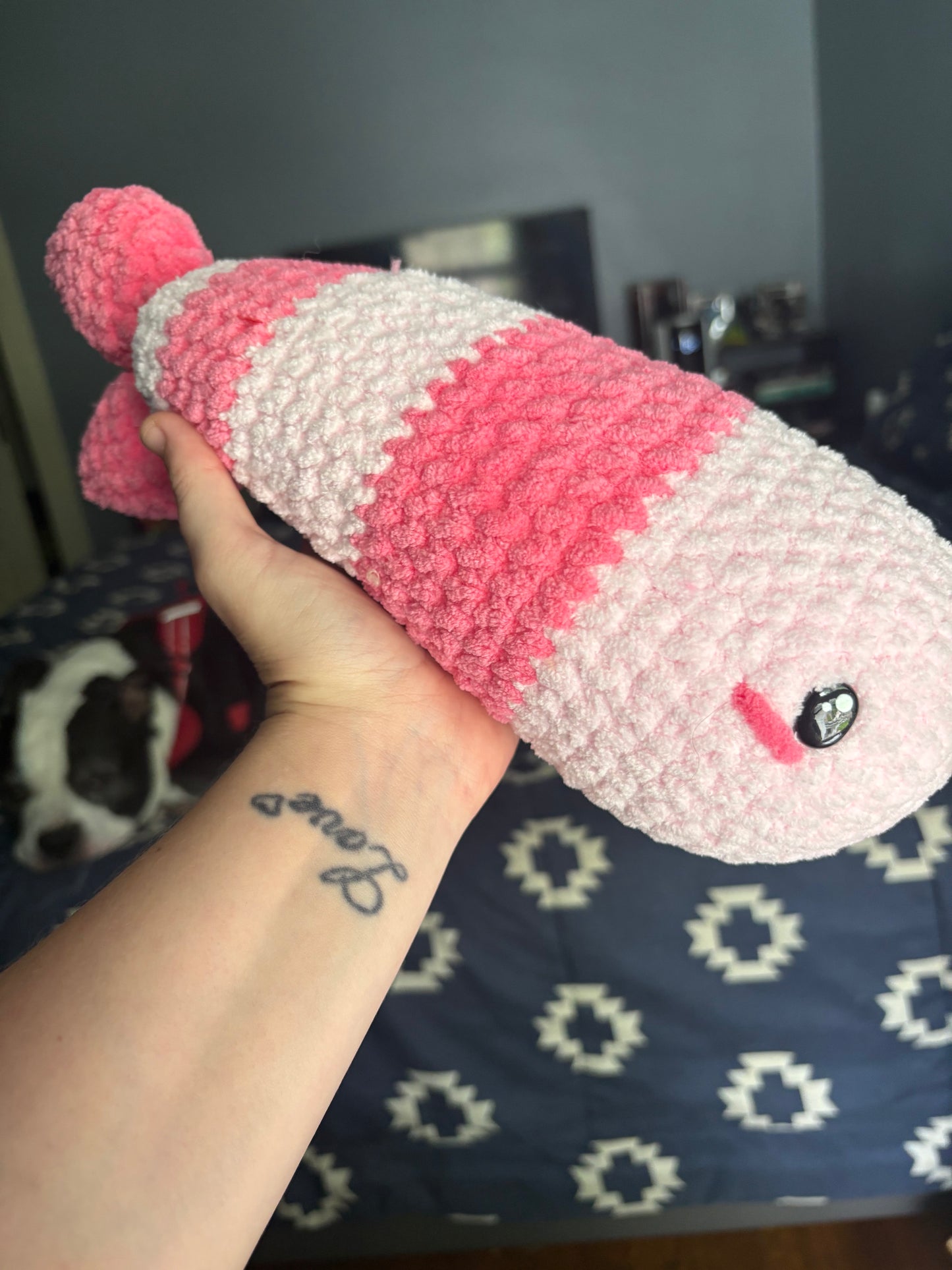 Jumbo Shrimp Crochet Plush