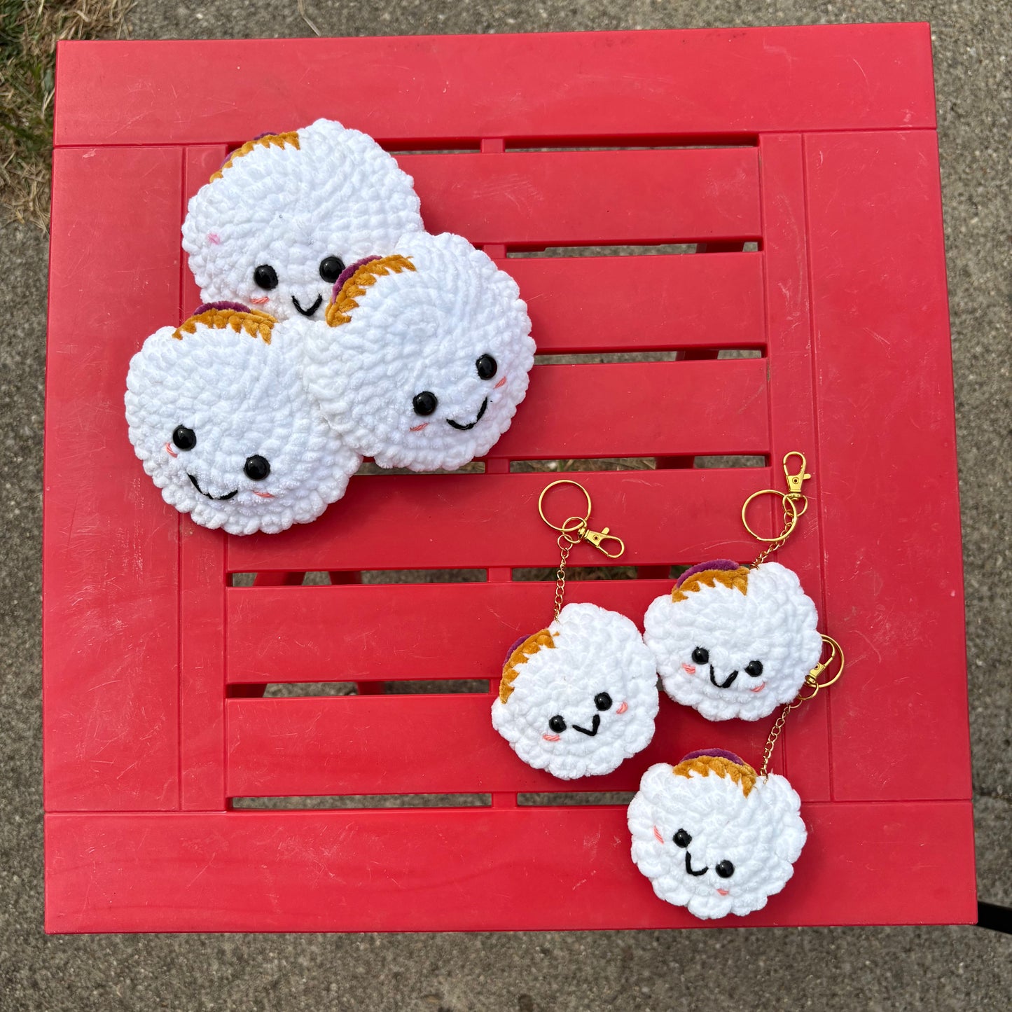 Crustless Sammie Crochet Plush & Keychains